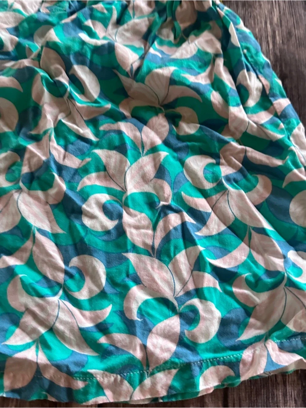 Genuine kids turquoise floral dress 18m vguc